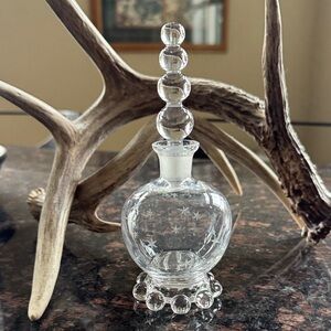 Imperial Glass Company Starlight candlestick cologne perfume bottle